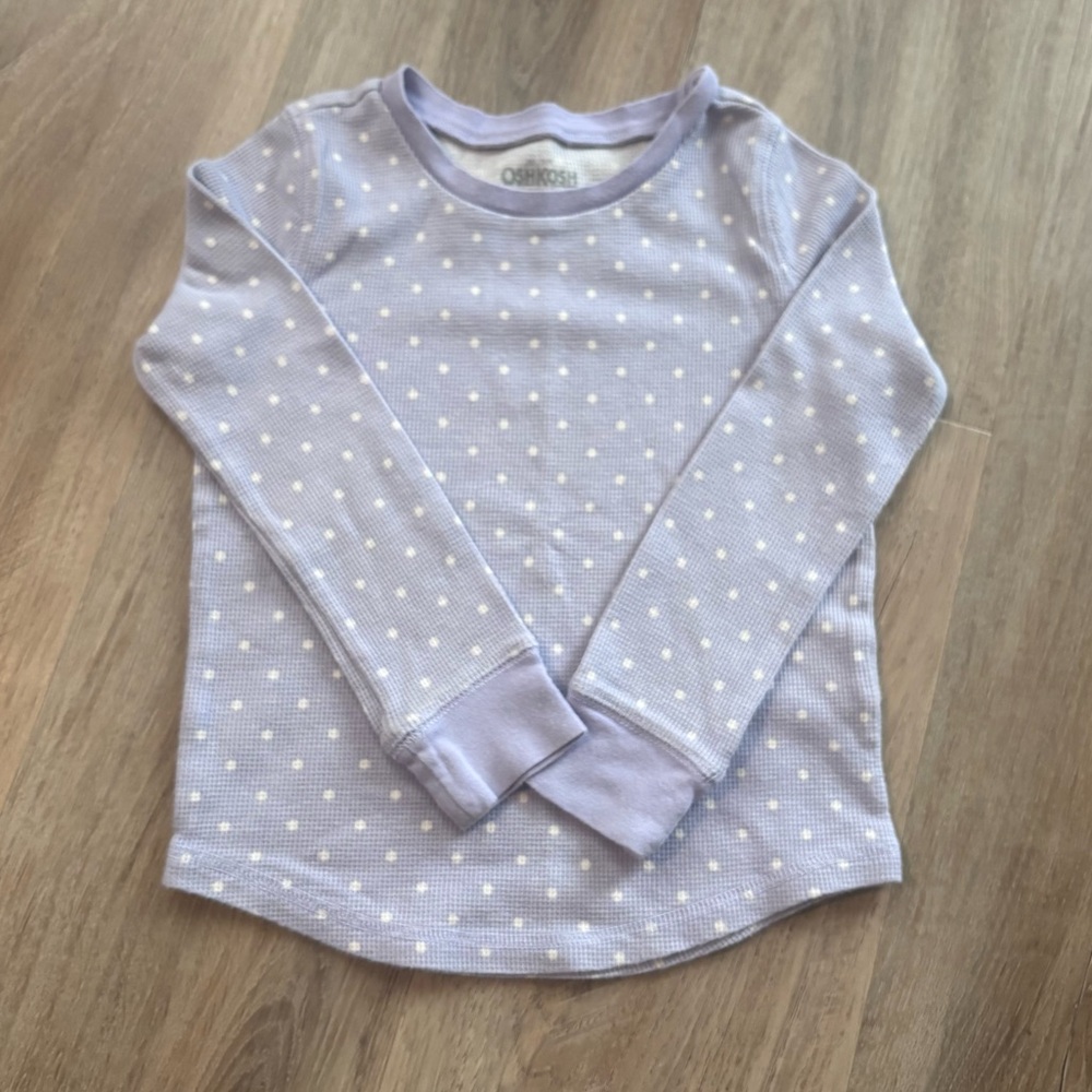 OshKosh Purple Polka Dot Long Sleeve Tee